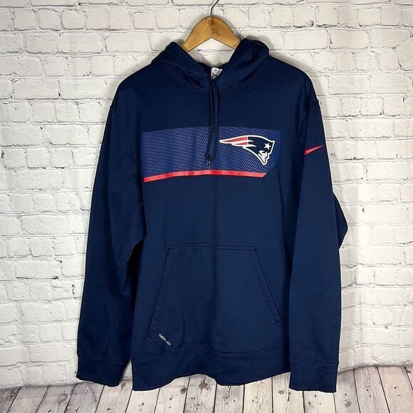 New England Patriots Nike Therma Fit NFL Football Hoodie size XL - Picture 1 of 8